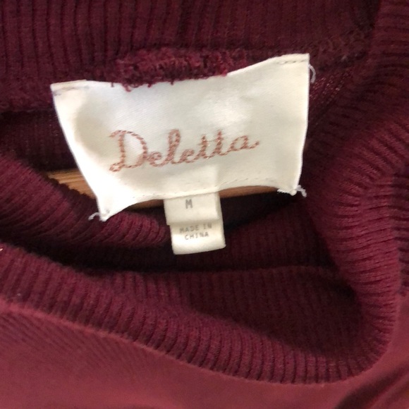 Anthropologie Deletta Cara Ribbed Turtleneck Tunic - Picture 5 of 5